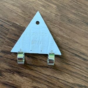 Express beautiful silver earring